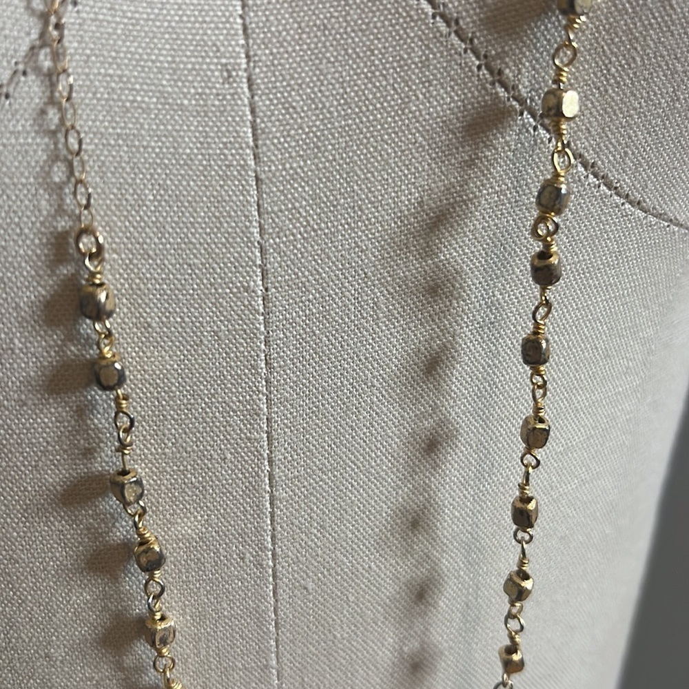 LOVE POPPY JEWELS Long Gold Plated Ball Necklace​​​​​​​​​ - Picture 8 of 10